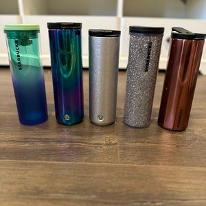 Starbucks tumbler Lot of 5